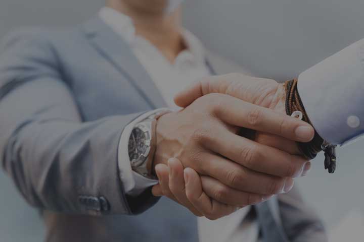 Men handshake